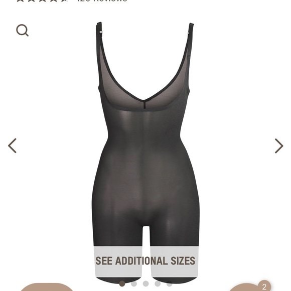 SKIMS Intimates & Sleepwear Skims Sheer Sculpt Open Bust Bodysuit